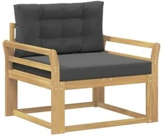 Lauko Vidurinis Sofa Poliesteris Balta