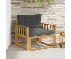 Lauko Vidurinis Sofa Poliesteris Balta