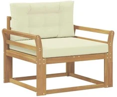 Lauko Vidurinis Sofa Poliesteris Balta