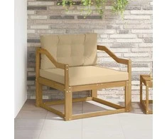 Lauko Vidurinis Sofa Poliesteris Balta