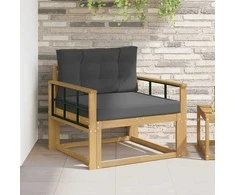 Lauko Vidurinis Sofa Poliesteris Balta