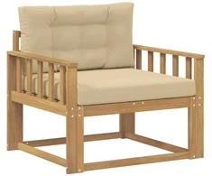 Lauko Vidurinis Sofa Poliesteris Balta