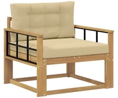 Lauko Vidurinis Sofa Poliesteris Balta