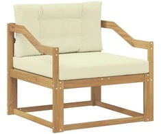 Lauko Vidurinis Sofa Poliesteris Balta