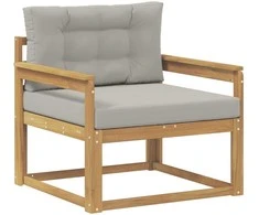 Lauko Vidurinis Sofa Poliesteris Balta
