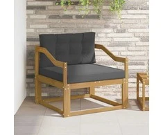 Lauko Vidurinis Sofa Poliesteris Balta