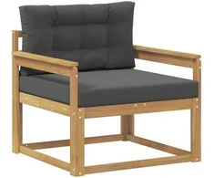 Lauko Vidurinis Sofa Poliesteris Balta