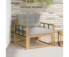 Lauko Vidurinis Sofa Poliesteris Balta