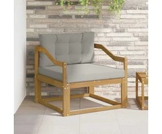 Lauko Vidurinis Sofa Poliesteris Balta