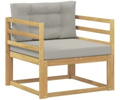 Lauko Vidurinis Sofa Poliesteris Balta