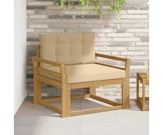 Lauko Vidurinis Sofa Poliesteris Balta