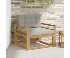 Lauko Vidurinis Sofa Poliesteris Balta
