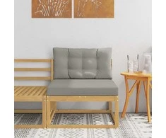 Lauko Vidurinis Sofa Poliesteris Balta