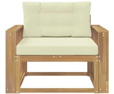 Lauko Vidurinis Sofa Poliesteris Balta
