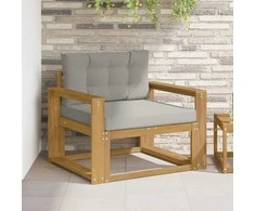 Lauko Vidurinis Sofa Poliesteris Balta
