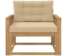 Lauko Vidurinis Sofa Poliesteris Balta