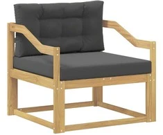 Lauko Vidurinis Sofa Poliesteris Balta