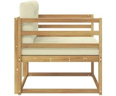 Lauko Vidurinis Sofa Poliesteris Balta