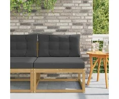 Lauko Vidurinis Sofa Poliesteris Balta