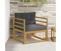 Lauko Vidurinis Sofa Poliesteris Balta