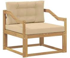 Lauko Vidurinis Sofa Poliesteris Balta