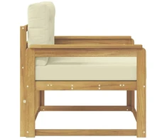 Lauko Vidurinis Sofa Poliesteris Balta