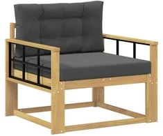 Lauko Vidurinis Sofa Poliesteris Balta