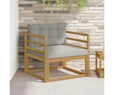 Lauko Vidurinis Sofa Poliesteris Balta