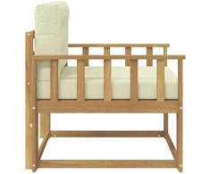 Lauko Vidurinis Sofa Poliesteris Balta