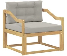 Lauko Vidurinis Sofa Poliesteris Balta