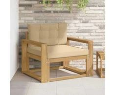 Lauko Vidurinis Sofa Poliesteris Balta