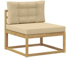 Lauko Vidurinis Sofa Poliesteris Balta