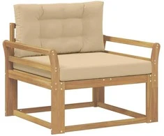 Lauko Vidurinis Sofa Poliesteris Balta