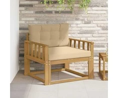Lauko Vidurinis Sofa Poliesteris Balta