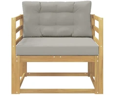 Lauko Vidurinis Sofa Poliesteris Balta