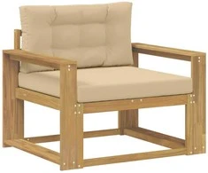 Lauko Vidurinis Sofa Poliesteris Balta