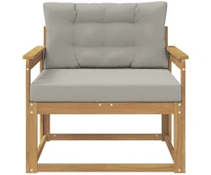 Lauko Vidurinis Sofa Poliesteris Balta