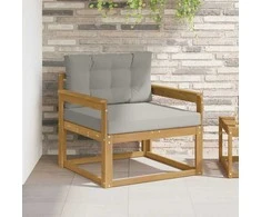 Lauko Vidurinis Sofa Poliesteris Balta