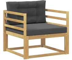 Lauko Vidurinis Sofa Poliesteris Balta