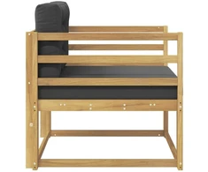 Lauko Vidurinis Sofa Poliesteris Balta