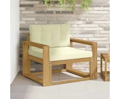 Lauko Vidurinis Sofa Poliesteris Balta