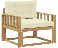 Lauko Vidurinis Sofa Poliesteris Balta