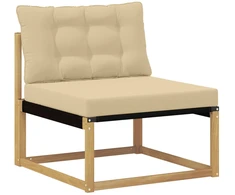Lauko Vidurinis Sofa su pagalve Balta 79 x 83 x 73 cm plienas