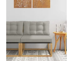 Lauko Vidurinis Sofa su pagalve Balta 79 x 83 x 73 cm plienas