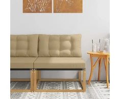 Lauko Vidurinis Sofa su pagalve Balta 79 x 83 x 73 cm plienas