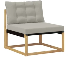 Lauko Vidurinis Sofa su pagalve Balta 79 x 83 x 73 cm plienas