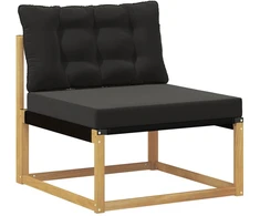 Lauko Vidurinis Sofa su pagalve Balta 79 x 83 x 73 cm plienas