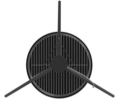 Laužavietės trikojis 3 pcs Juoda Plienas