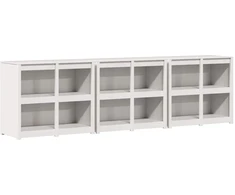 Lauko virtuvės spintelė MEPPEL 3 vnt. Balta