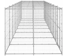 Lauko voljeras šunims, galvanizuotas plienas, 19,36m²
